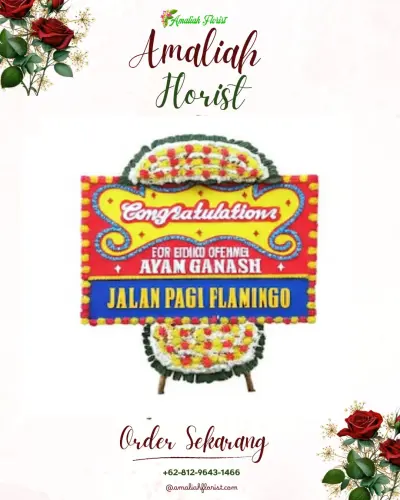 Bunga Papan Congratulation di Gelam
